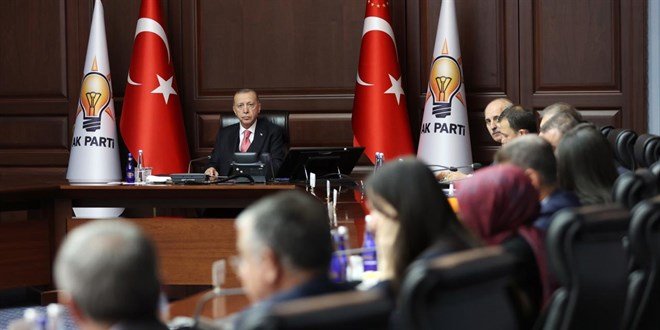 AK Parti MKYK Toplantısı Erdoğan Başkanlığında Başladı