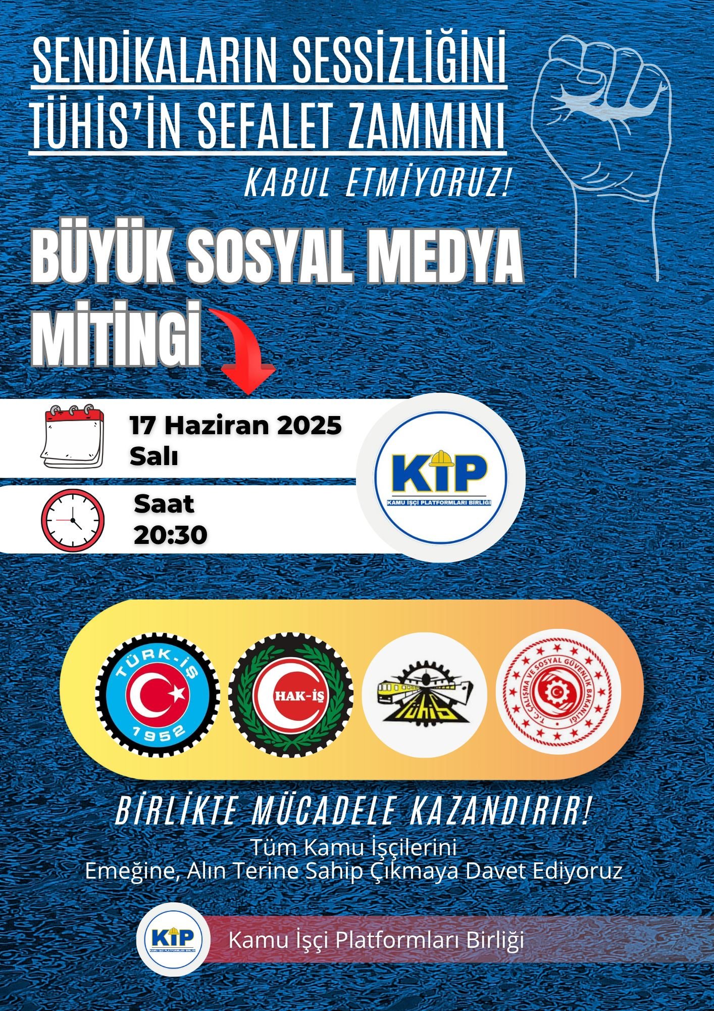 Kamu İşçilerinden Sosyal Medyada Büyük Miting Çağrısı: “Yeter Artık, Susmayacağız!”
