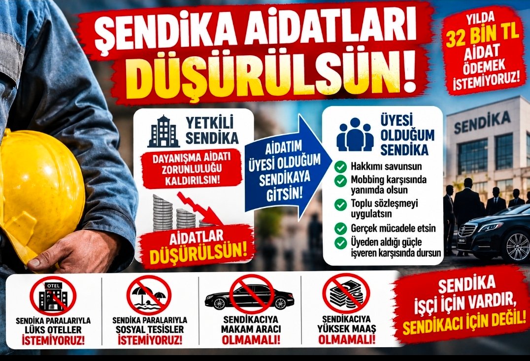 İşçinin Talebi Net: Sendika Aidatları Düşürülsün, Para Üyesi Olduğumuz Sendikaya Gitsin!